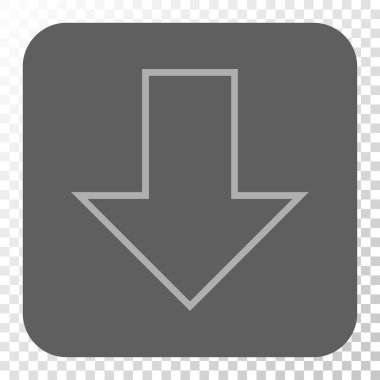 Yuvarlatılmış Kare düğme aşağı ok