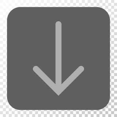 Yuvarlatılmış Kare düğme aşağı ok