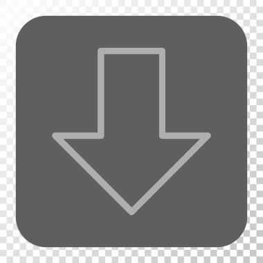 Yuvarlatılmış Kare düğme aşağı ok