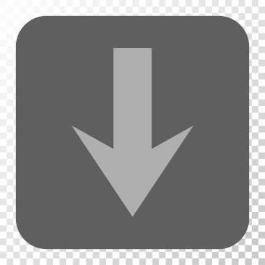 Yuvarlatılmış Kare düğme aşağı ok