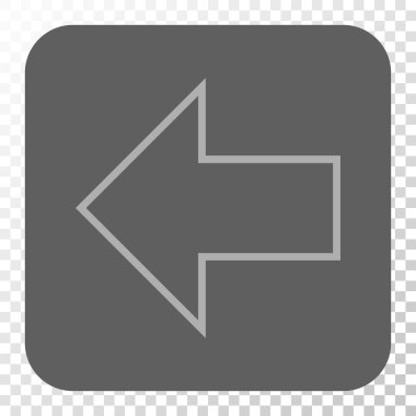 Ok sol yuvarlak kare düğme