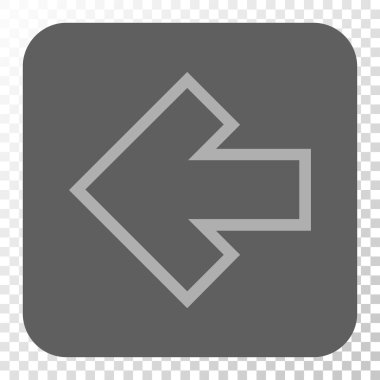 Ok sol yuvarlak kare düğme