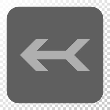 Ok sol yuvarlak kare düğme