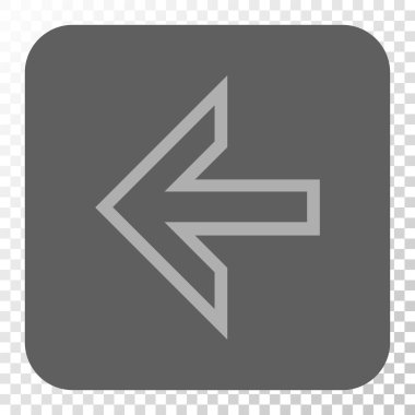 Ok sol yuvarlak kare düğme