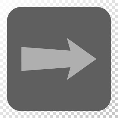 Ok sağ yuvarlak kare düğme