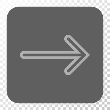 Ok sağ yuvarlak kare düğme