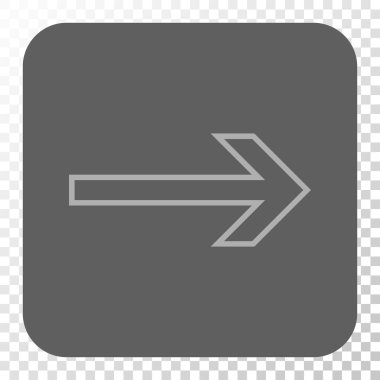 Ok sağ yuvarlak kare düğme