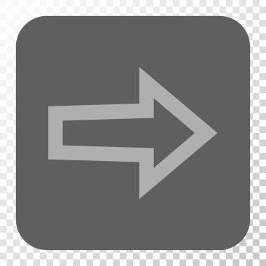 Ok sağ yuvarlak kare düğme