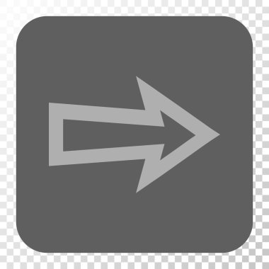 Ok sağ yuvarlak kare düğme