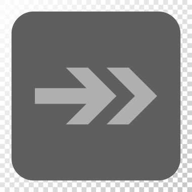 Ok sağ yuvarlak kare düğme