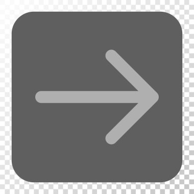 Ok sağ yuvarlak kare düğme