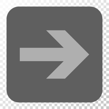 Ok sağ yuvarlak kare düğme