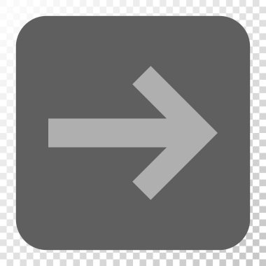 Ok sağ yuvarlak kare düğme