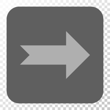 Ok sağ yuvarlak kare düğme