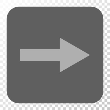 Ok sağ yuvarlak kare düğme