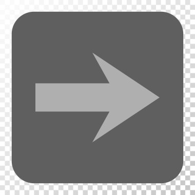 Ok sağ yuvarlak kare düğme