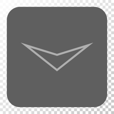 Ok ucu yuvarlatılmış kare düğmesini basılı