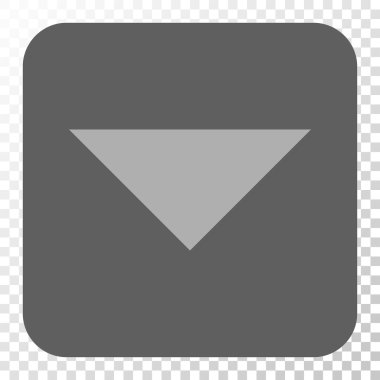 Ok ucu yuvarlatılmış kare düğmesini basılı