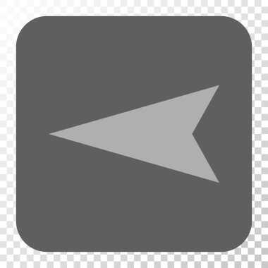 Ok ucu sol yuvarlak kare düğme