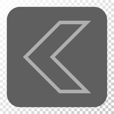 Ok ucu sol yuvarlak kare düğme