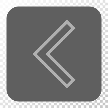 Ok ucu sol yuvarlak kare düğme