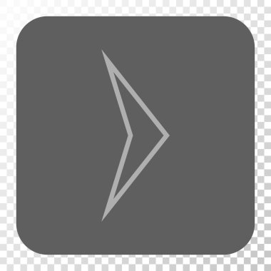 Ok ucu sağ yuvarlak kare düğme