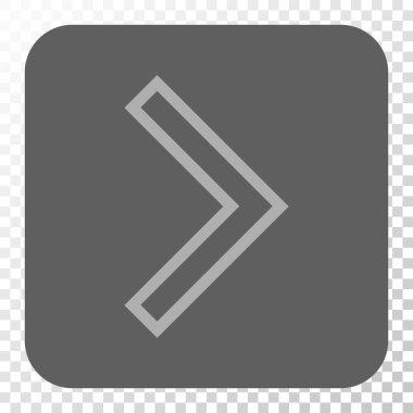 Ok ucu sağ yuvarlak kare düğme