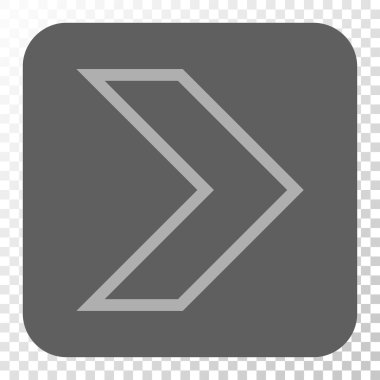 Ok ucu sağ yuvarlak kare düğme