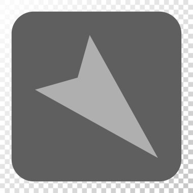 Kare düğme ok ucu sağ aşağı yuvarlanmış