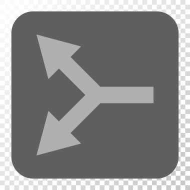 Bifurkasyon ok sol yuvarlak kare düğme