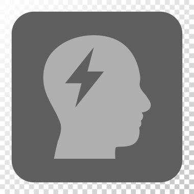 Beyin fırtınası yuvarlak kare düğme