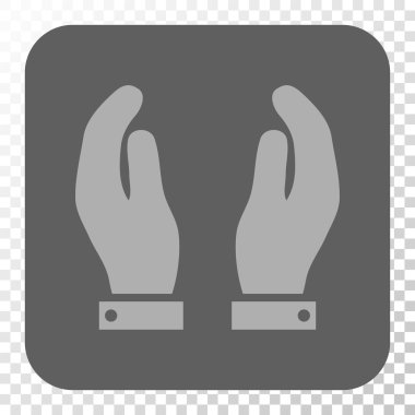 Eller yuvarlak kare düğme bakım