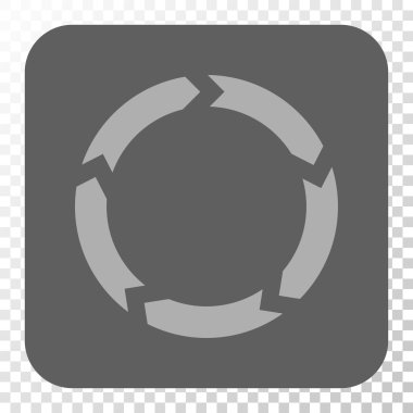 Dolaşım yuvarlak kare düğme