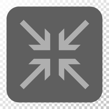 Oklar yuvarlak kare düğme collide