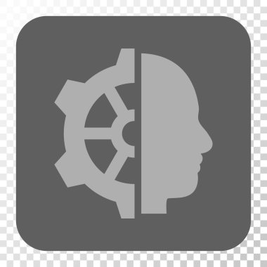 Cyborg dişli yuvarlak kare düğme