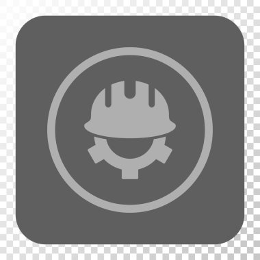 Geliştirme kask yuvarlak kare düğme