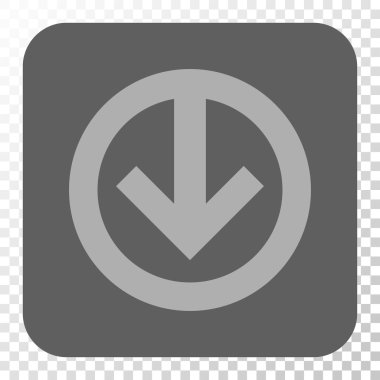 Yuvarlatılmış Kare düğme aşağı yön