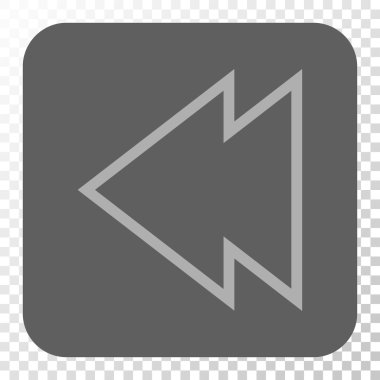 Yön sol yuvarlak kare düğme