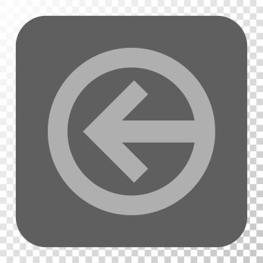 Yön sol yuvarlak kare düğme