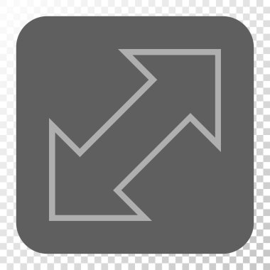 Exchange çapraz kare düğme yuvarlak