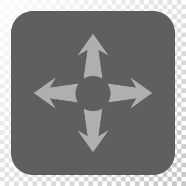 Genişletin okları yuvarlak kare düğme