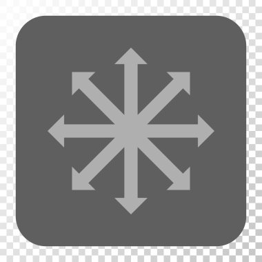 Genişletin okları yuvarlak kare düğme