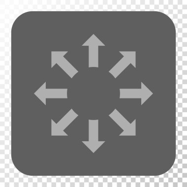 Genişletin okları yuvarlak kare düğme