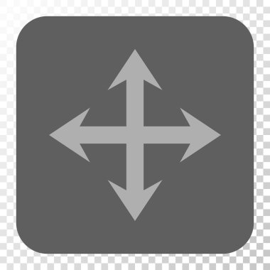 Genişletin okları yuvarlak kare düğme