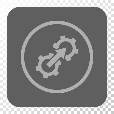 Dişli Tümleştirme yuvarlak kare düğme