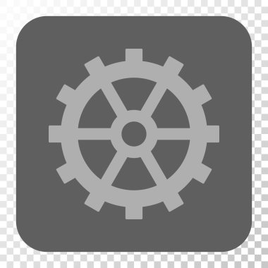 Dişli yuvarlak kare düğme