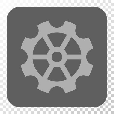 Dişli yuvarlak kare düğme