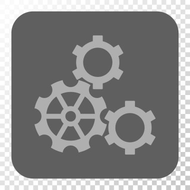 Gears'ı yuvarlak kare düğme