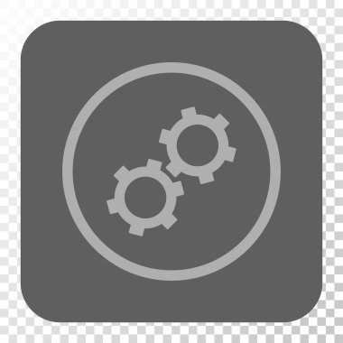 Gears'ı yuvarlak kare düğme