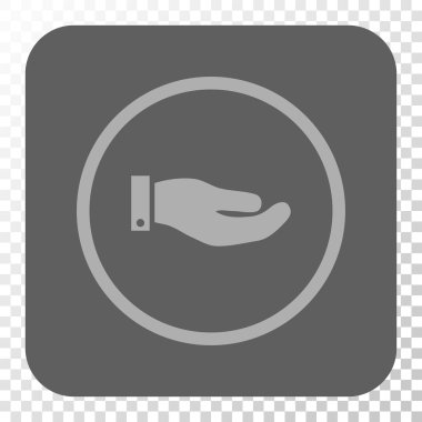 El yuvarlak kare düğme